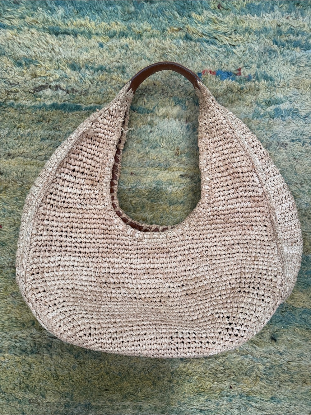 STAUD Raffia Moon bag Large - Picture 3 of 10